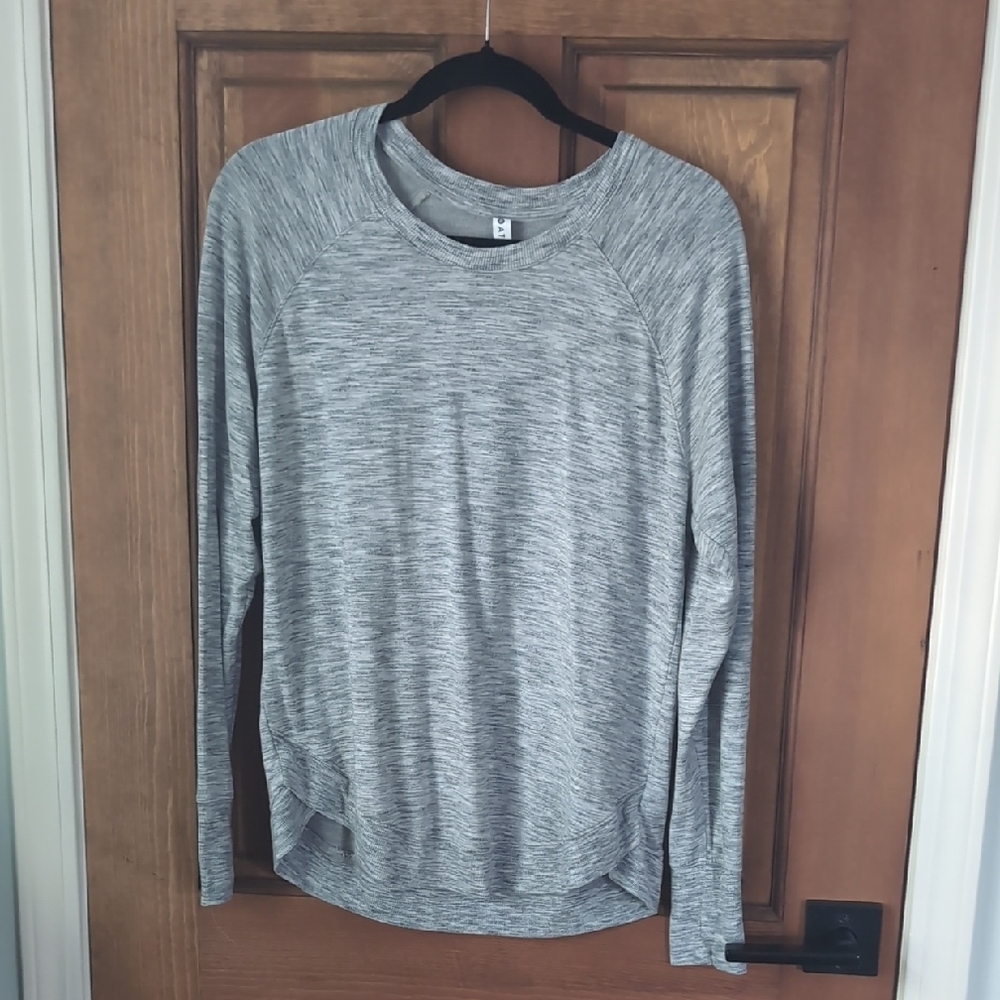 Athleta Heather Gray Long Sleeve Top